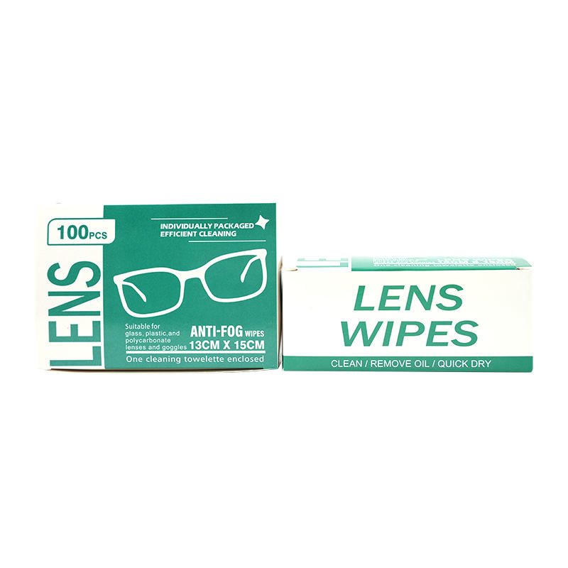 Lens için Sis Anti Mendiller Bireysel Sarılı Temizleme Islak Mendil 100 PCS